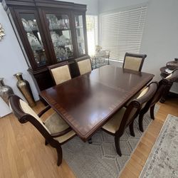 Dining Table Set With China