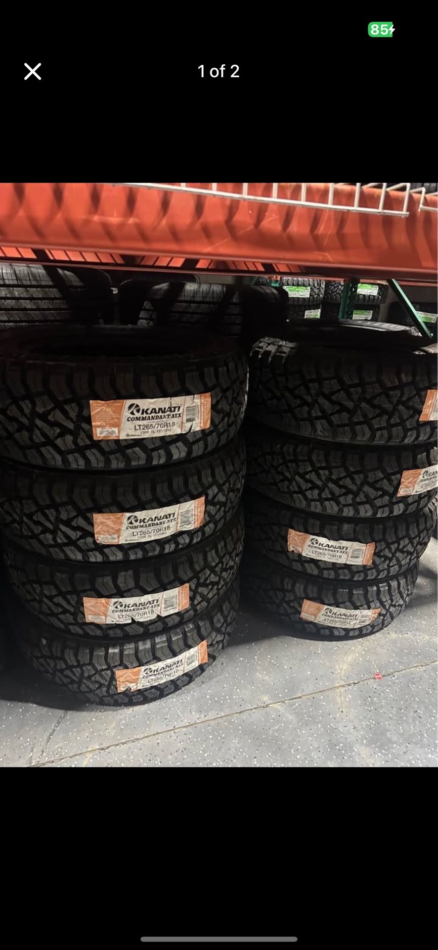 265/70/18LT Kanati Commandant ATX 12ply Tires