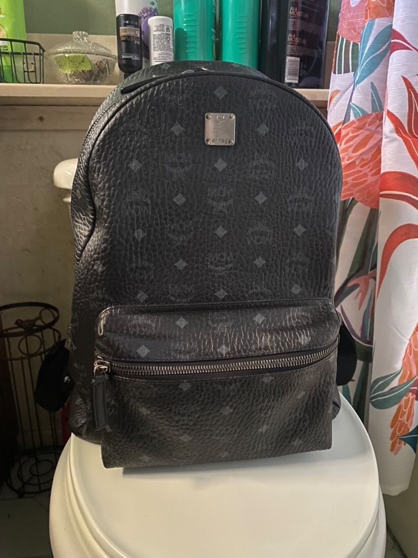 Black McM Backpack 