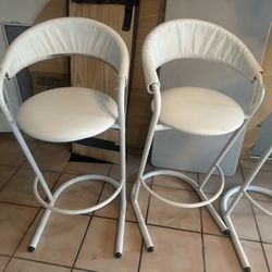 White Bar Chairs/ stools 