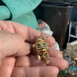 Rare  Monet Clown Pendant/charm 