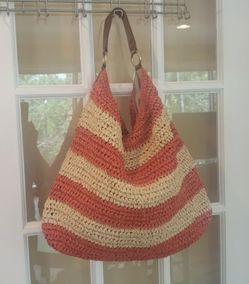 Paper Straw Hobo Bag by Talbots