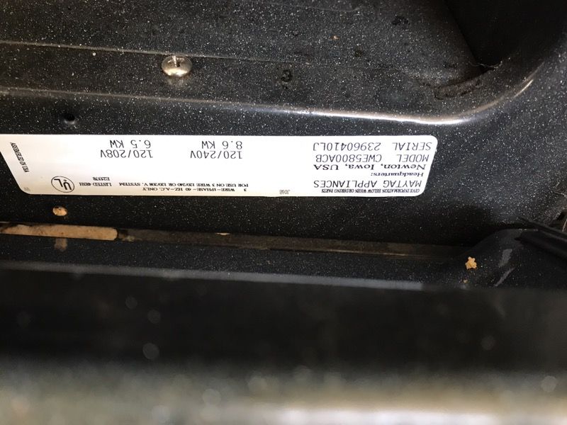 Maytag 24" Electric Double Oven Model CWE5800ACB, Black. for Sale in