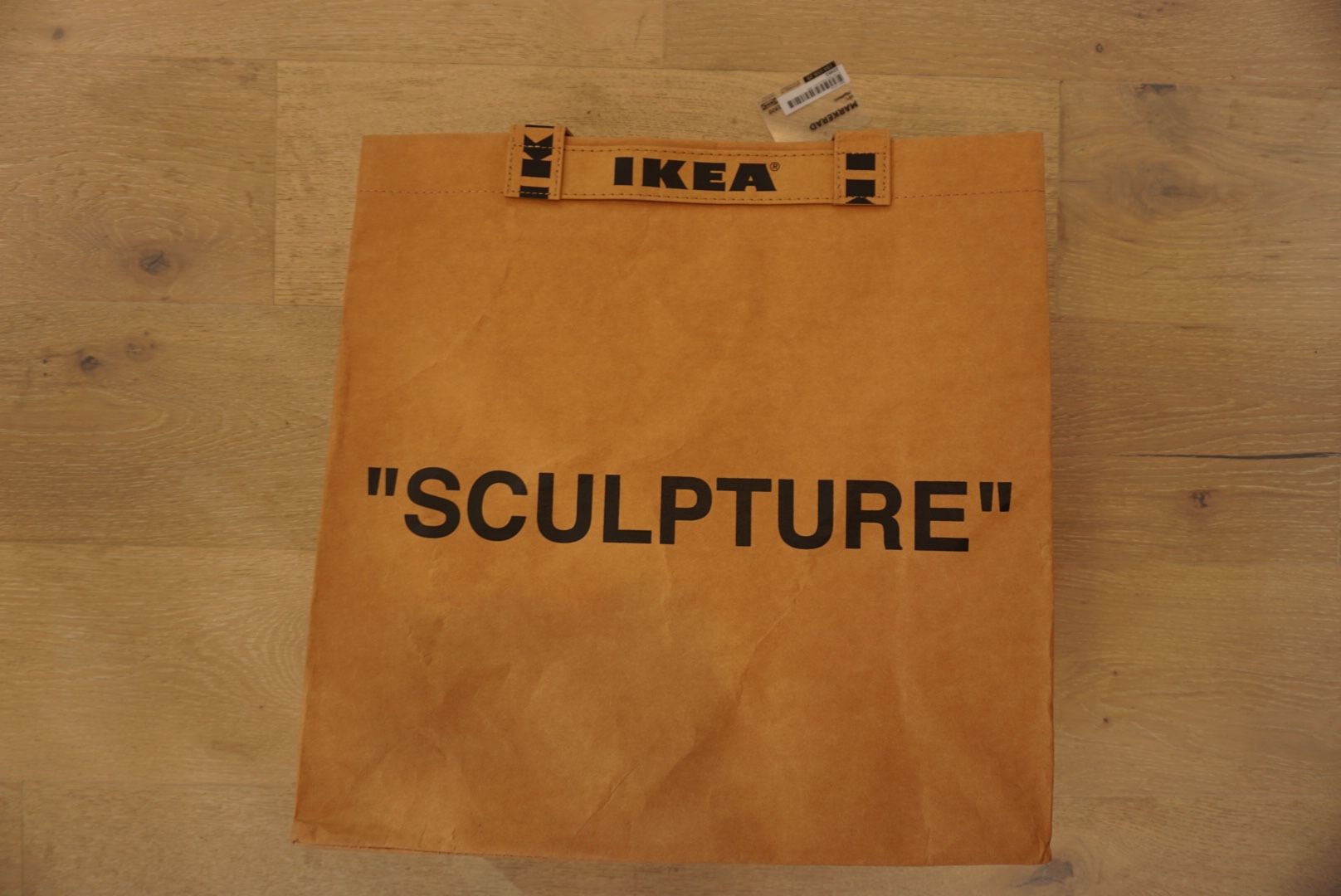 Virgil Abloh x IKEA MARKERAD "SCULPTURE" Tote Bag | Off-White | Medium 9 Gallon