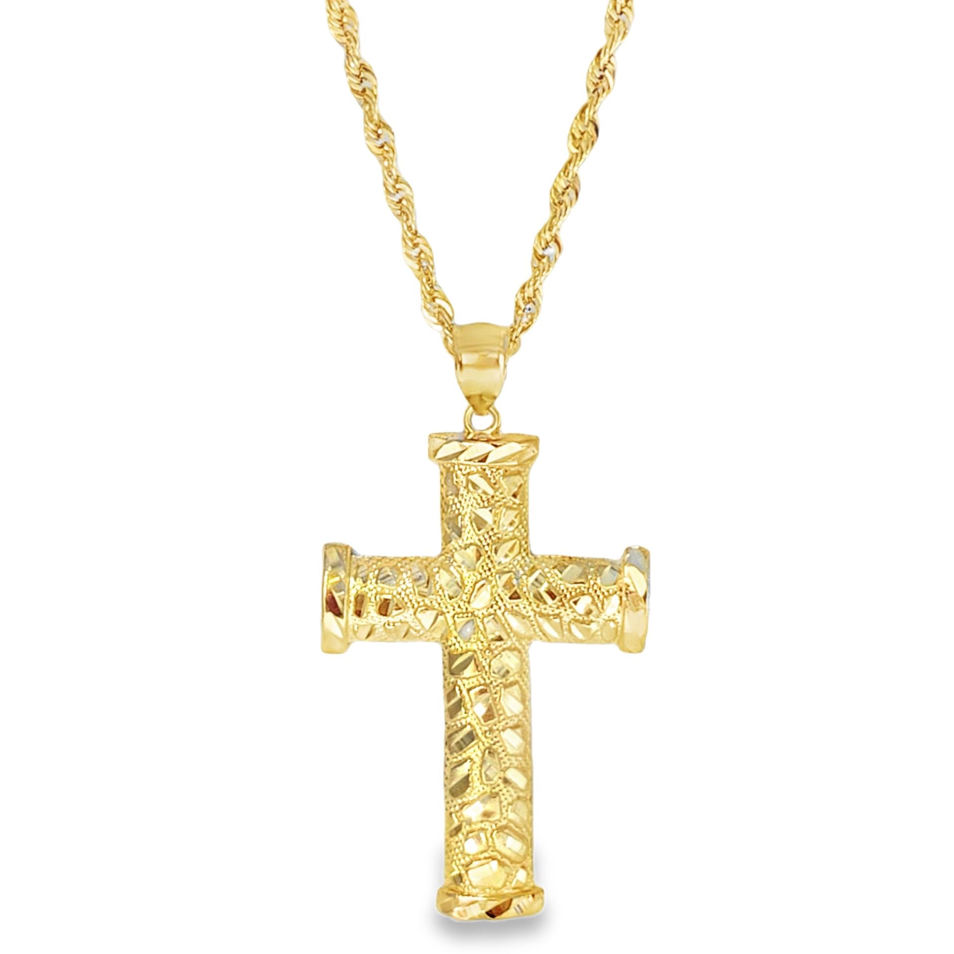 10k Yellow Gold Cross Necklace