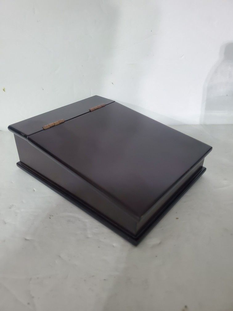 Solid Mahogany Bombay Desk Organizer