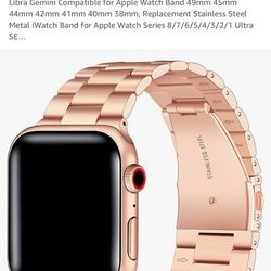 Libra Gemini Compatible for Apple Watch Band 49mm 45mm 44mm 42mm 41mm 40mm 38mm, Replacement Stainless Steel Metal iWatch Band for Apple Watch Series 
