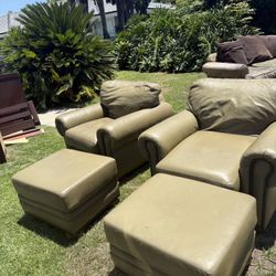 Free Green Leather Chairs 