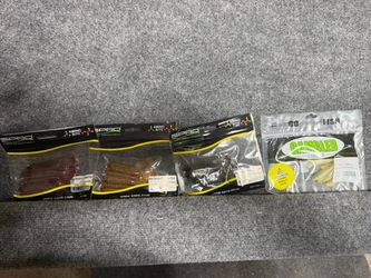 NEW Spro & Gambler Soft Plastic Fishing Lure Lot 4 Packs 25 Baits