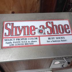 Old Coin Operated Shyne-a-shoe Machine