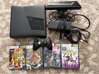 Xbox 360 Console Slim 4gb With Kinect And Games