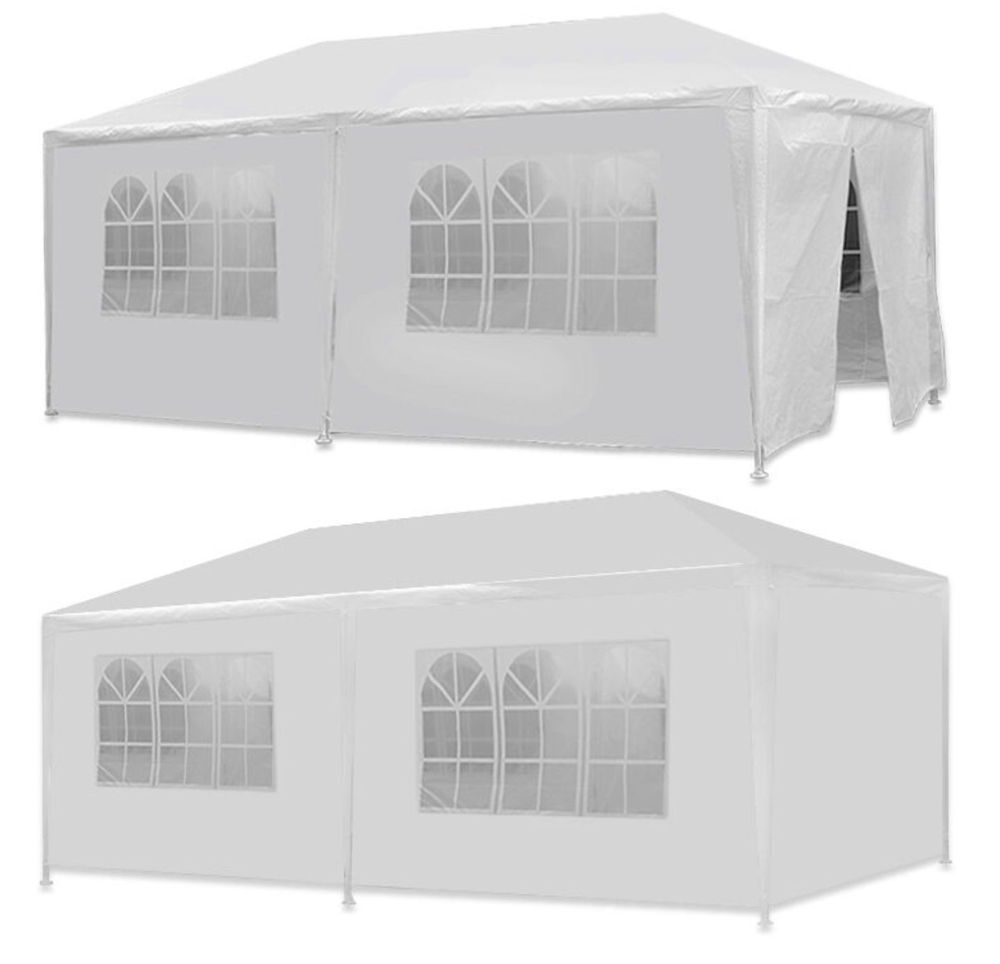 💯✅🔥New 10 x 20' Outdoor Gazebo Party Tent w/ 6 Side Walls Wedding Canopy Cater Events