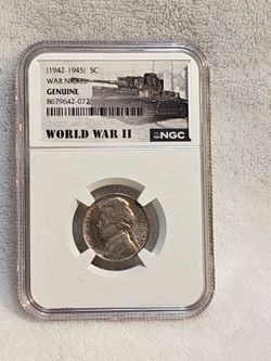 #712 World War II Nickel coin