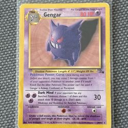 Gengar Vintage Pokemon Card Played With