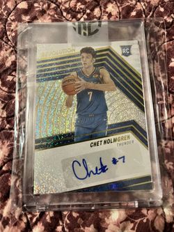 CHET HOLMGREN 2022-23 PANINI REVOLUTION ROOKIE RC AUTO #RA-CHG