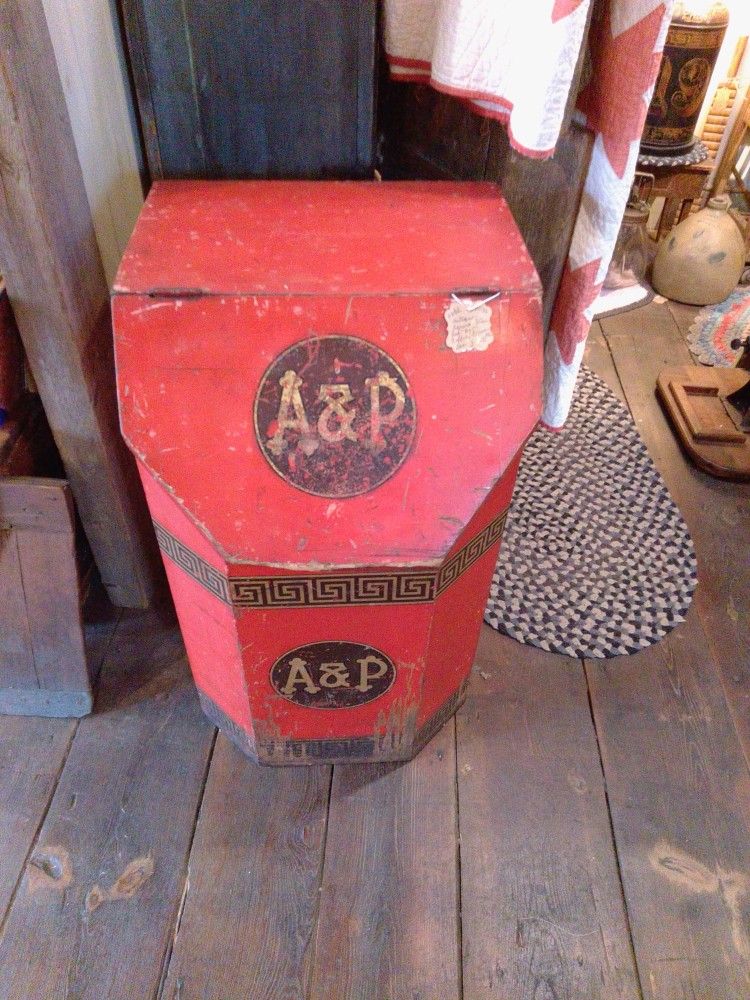 Antique General Store A&P Coffee/ Grain Bin