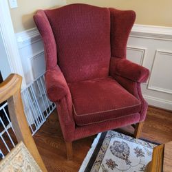 Maroon/wine Colored Armchair 