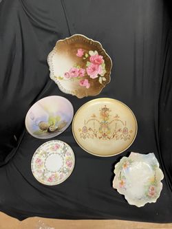 Misc Vintage Hand painted plates
