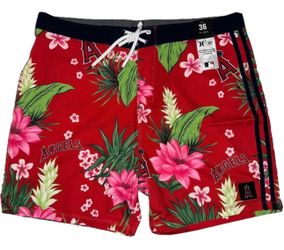 Hurley Phantom ‘47 Los Angeles Angels Board Swim Shorts Mens 36” New $70 MSRP