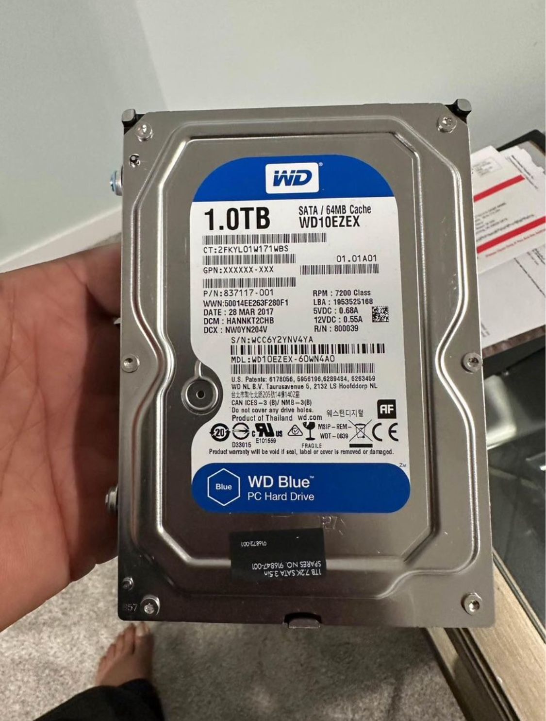 SATA hard drives