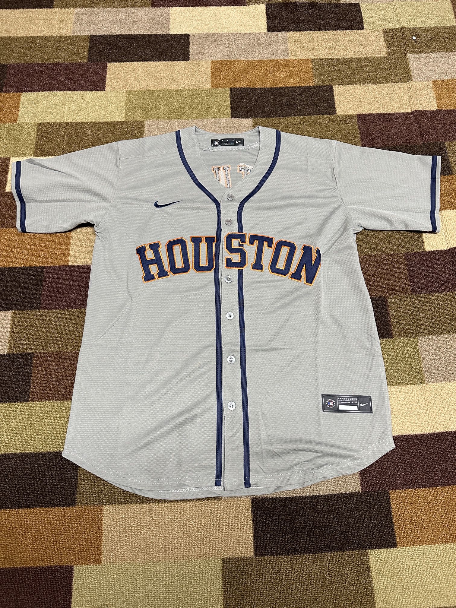 Houston Astros Altuve Baseball Jersey Gray