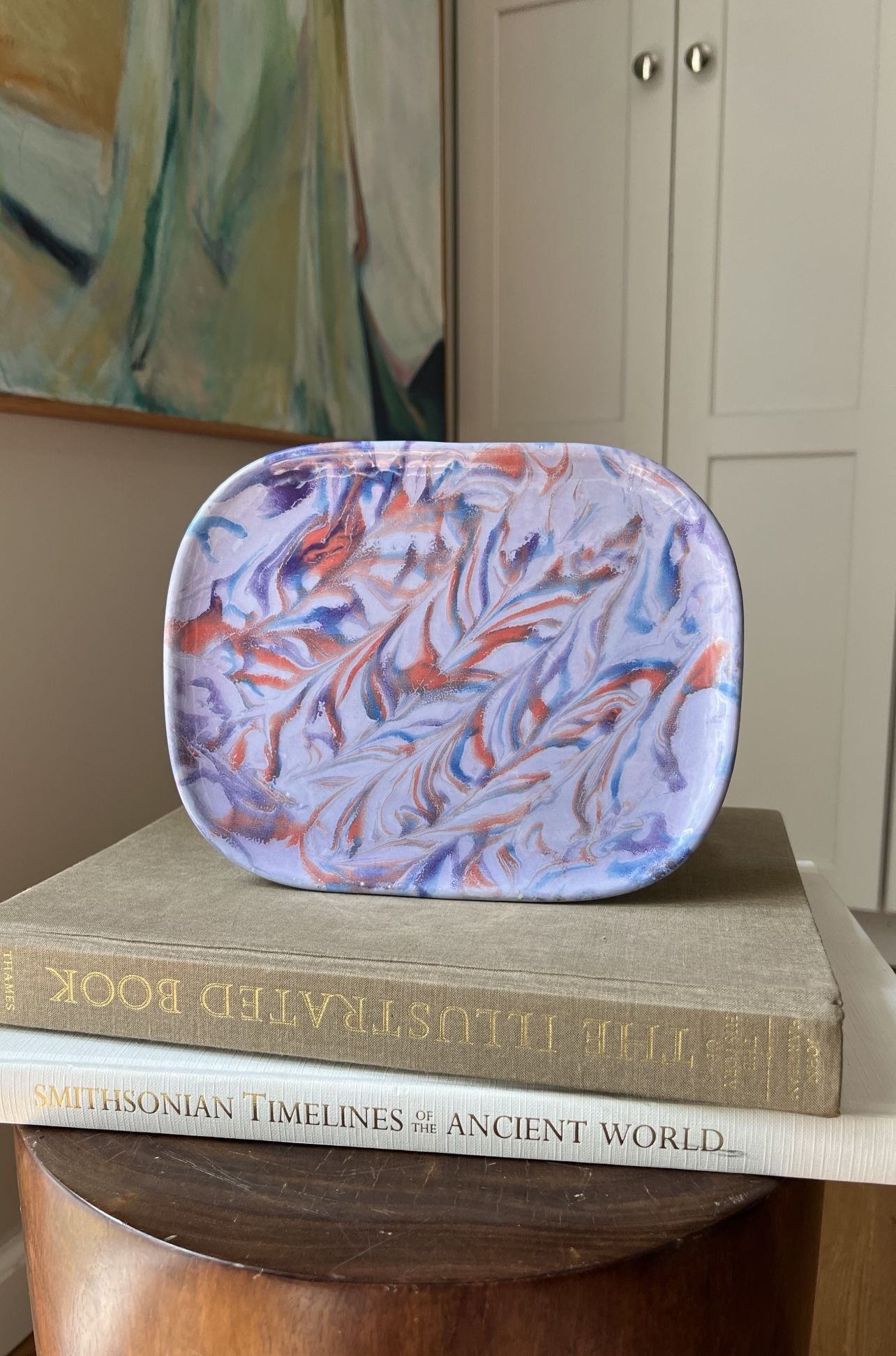 Handcrafted Ceramic Trinket Dish ( 9”x 7” ) firm on price