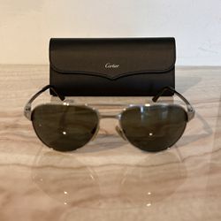 Cartier Edition Santos Dumont Sunglasses and case