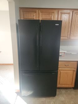 Kenmore French Door Refrigerator with Bottom Freezer – Clean & Working Perfectly (Black)