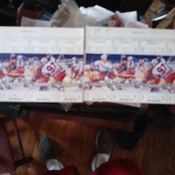 1997 Stanley Cup Finals Home Games 1,2,3,4 Tickets Prestige Condition....