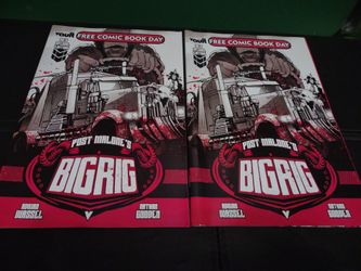 Post Malone's Big Rig #0 FCBD Exclusive Main Cover Vault 2025 Comic Book Lot Of 2. Rare