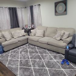 Sofa & love seat  no rips ,good condition  needs a little cleaning