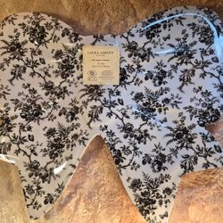 Laura Ashley Black and White Bow Platter