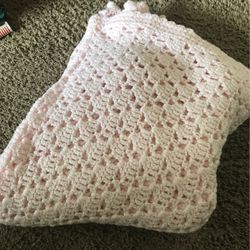Light Pink Baby Afghan 