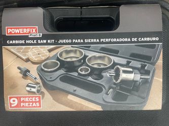 Powerfix Profi 9-piece carbide hole saw kit