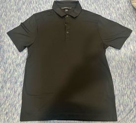 Mercer + Mettle Men's Short Sleeve Polo Shirt - Black, Size Medium
