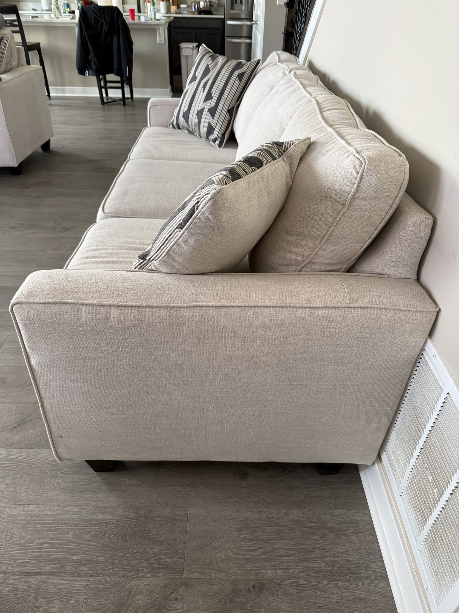 White Couch And Loveseat