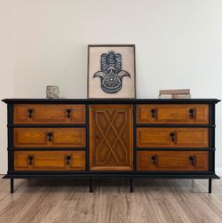 Gorgeous Restored Dresser/Credenza by Steinert Bros  76”L x 20”W x 34”H