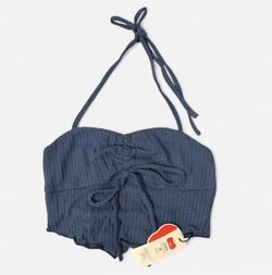 Blue halter top from Cider