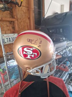 Signed 49er helmet
