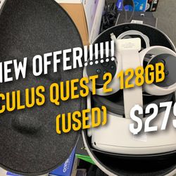 NEW OFFER!!!!! OCULUS QUEST 2 128GB (USED)