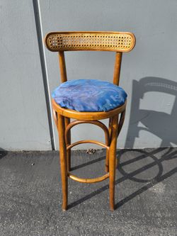 Vintage Thonet Style Bentwood Bar Stool Chair