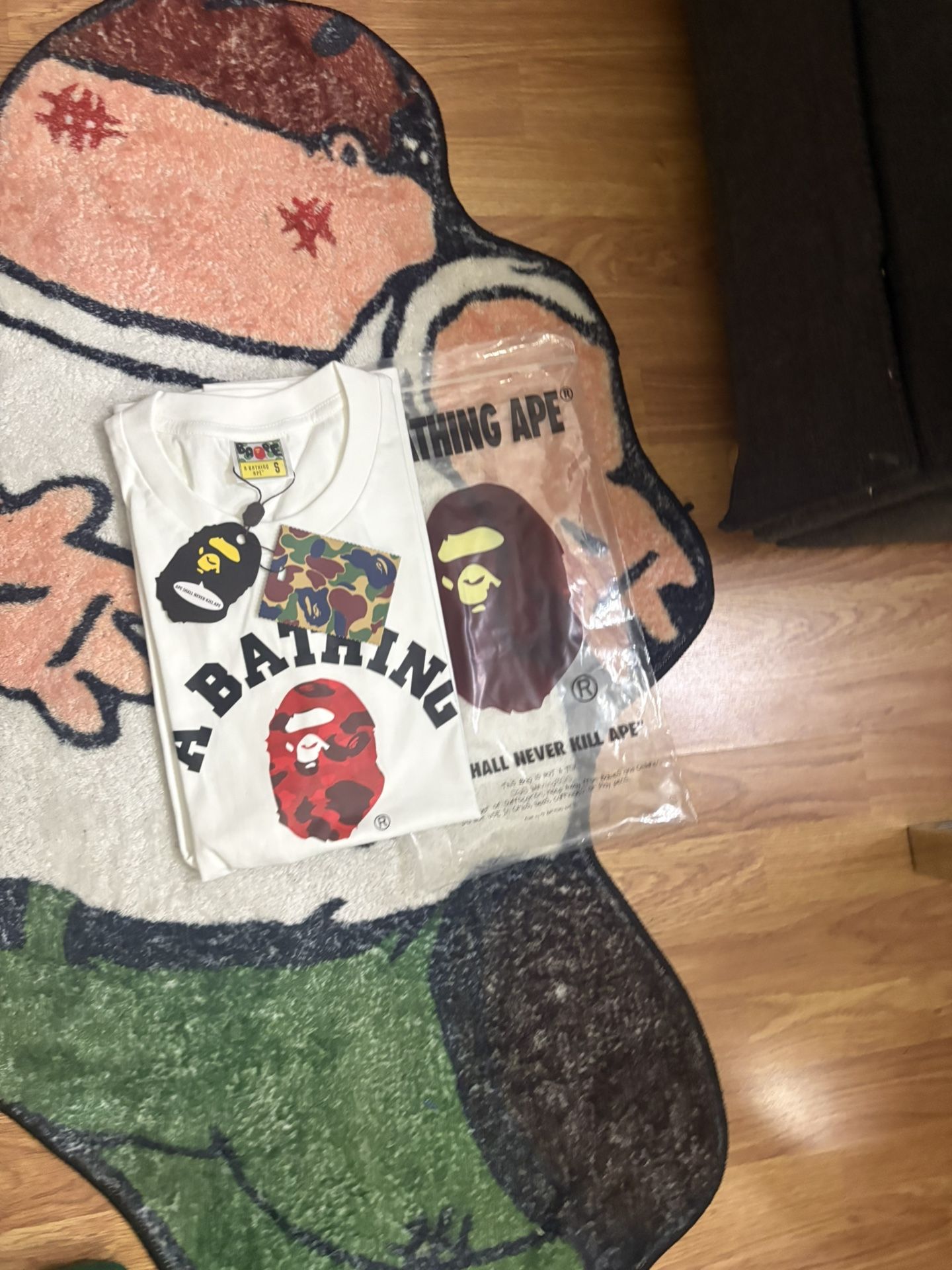 White And Red Bape T Shirt