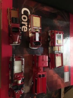 Vintage fire truck die cast collection
