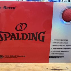 Spalding Red Golf Balls