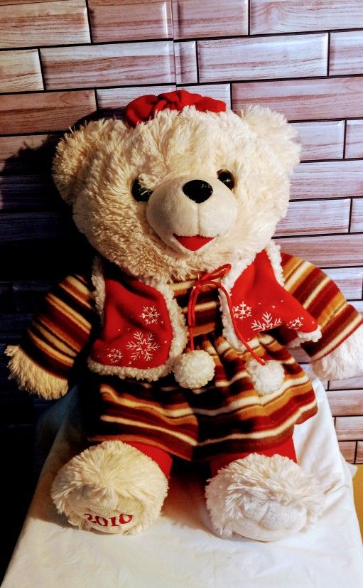 2010  CHRISTMAS SNOWFLAKE TEDDY BEAR 