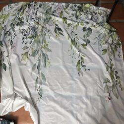 Plant shower curtain