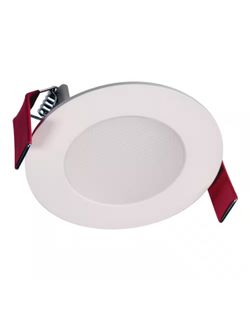 3 in. Canless Selectable CCT New Construction Integrated LED Recessed Light Kit Round Direct Mount Lens White Downlight