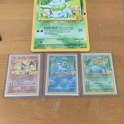 Charizard - Blastoise - Venusaur Halo set - CCC Edition