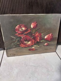 Vintage Oil Painting Signed C. Gomes. L 16”x12”