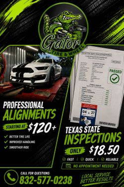 Alignment state Inspections wheel repair